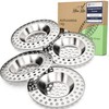 Kitchen Helpis® 4 x Drain Strainer Suitable for All Drains,
