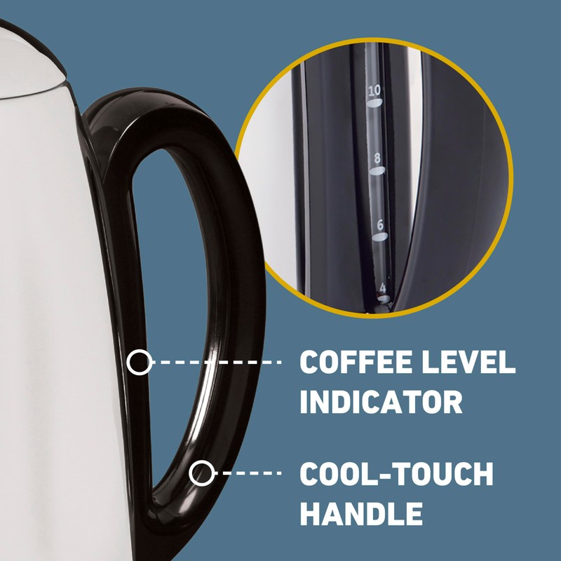 West Bend Electric Percolator Classic Style Coffee Maker with Heat