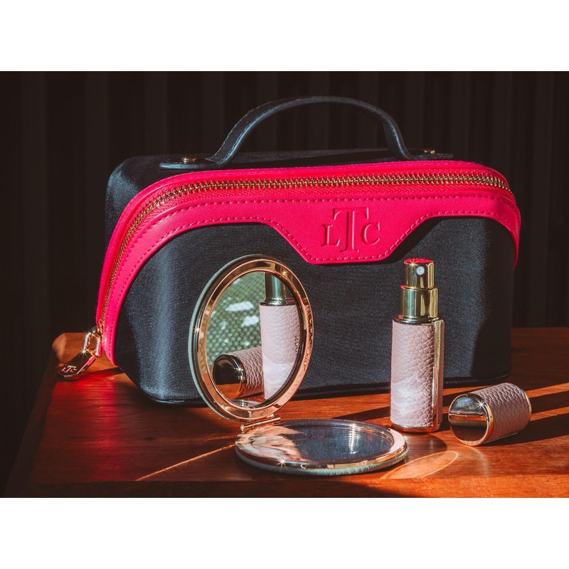 The London Train Case Co. Beauty Train Expandable Makeup Case,