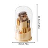 Makeup Brush Organizer,Lipstick Storage Box - 360 Degree Rotation Dustproof