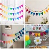 48Pcs Rainbow Pennant Banner, BetterJonny 4 Pack Felt Fabric Flags
