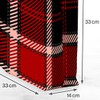 VOID Plaid Red Black Checked Bag 33 x 33 x