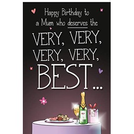 Face Ache, Very Best, Mum, Greetings Card, 159x235mm