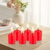 Red Unscented 15 Hours Votive Candles Pack of 12