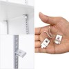 20Pcs Adjustable Cabinet Shelf Bracket Clips, Metal Shelf Bracket Clips,