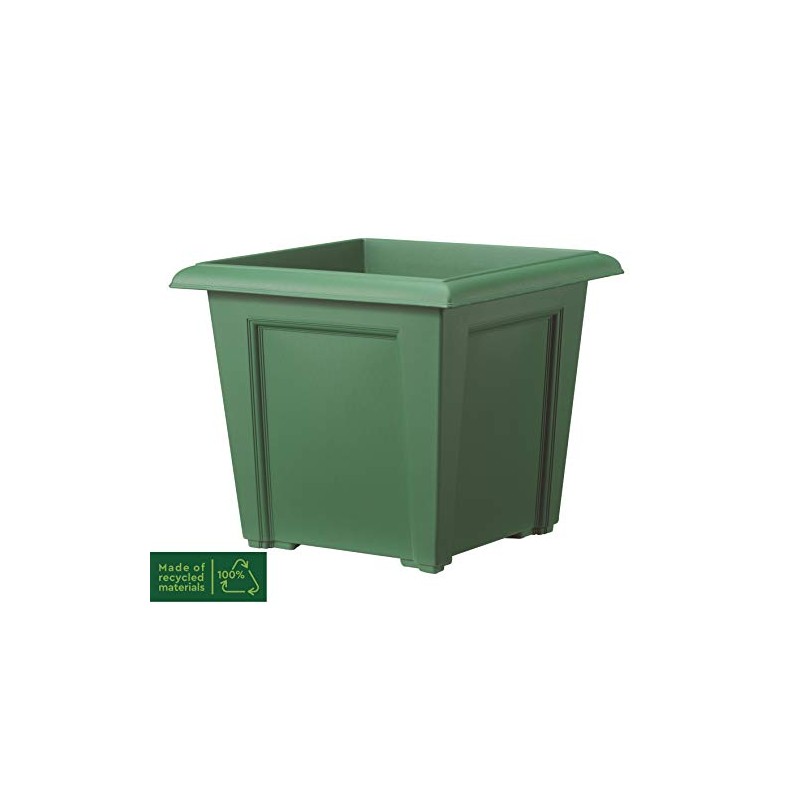 Stewart 9299019 40 cm Square Regency Planter - Green