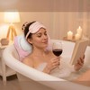 Kadiby Pink White Bath Bathtub Pillows for Tub Head and