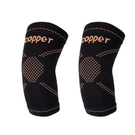 Copper Elbow Compression Sleeve,Elbow Brace for Tendonitis and Tennis Elbow,Tennis Elbow Brace for Men Women,Elbow Support Sleeve for Tendonitis, Tennis Elbow Relief , Golf Elbow,Weightlifting (1 pair)