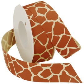 Morex Ribbon Giraffe Grosgrain Ribbon, 1-1/2-Inch by 20-Yard, Natural, (05738/20-826)