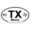US Decal, Inc. Mexia, Texas Oval Sticker