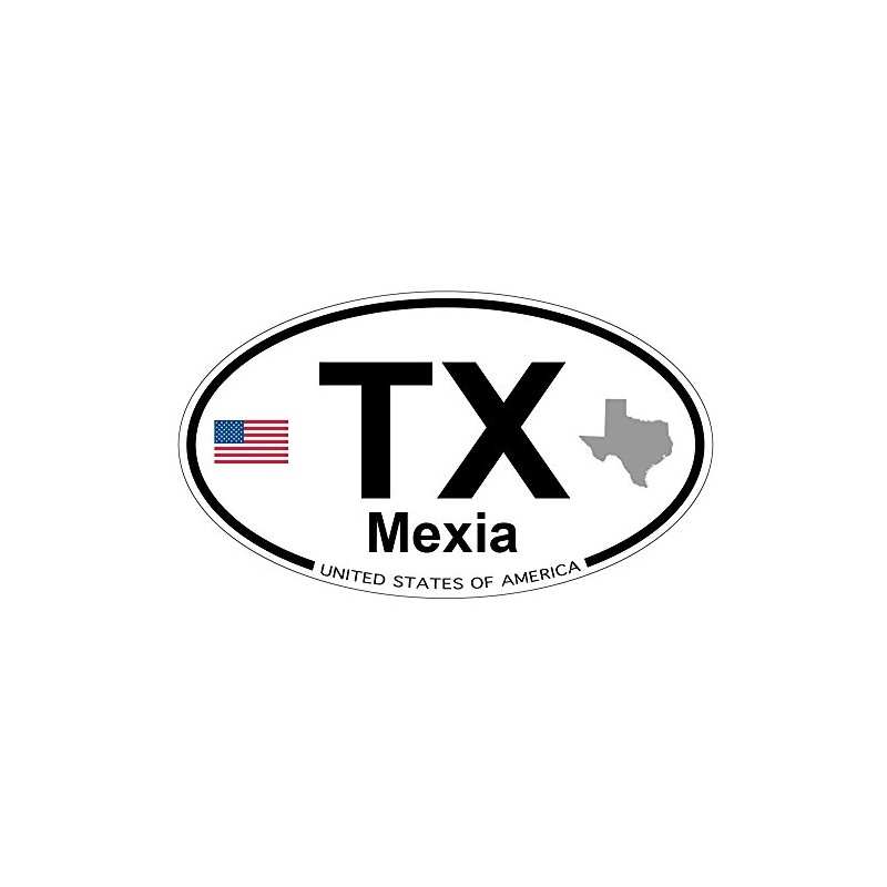 US Decal, Inc. Mexia, Texas Oval Sticker