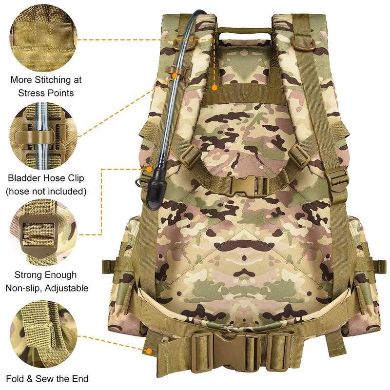 CVLIFE Tactical Backpack Military Army Rucksack 60L Large Assault Pack