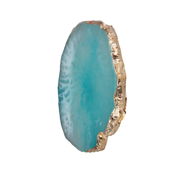 BIUDECO Japanese Gold Edged Resin Palette Nail Round Shape Easy