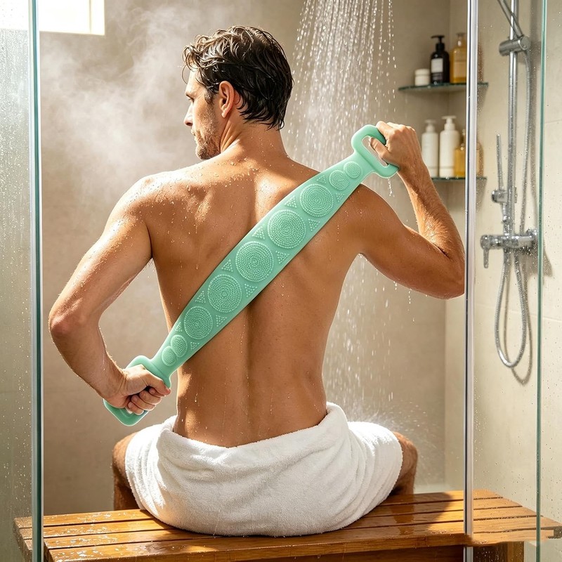 Exfoliante de Silicona Doble Cara con Correa 69 cm –