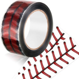 Outus 110 Yards Baseball Stitch Tape 1.9'' Wide Decorative Adhesive Baseball Tape Team Stitching Lace Packing Seam for Gift Wrapping Craft Enthusiast Sports Decorations