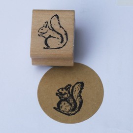 East of India Mini Squirrel Rubber Stamp Craft/Card Making/Scrapbooking