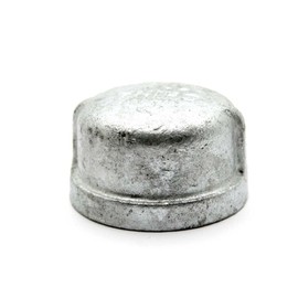 PlumberStop - 3 GALVANIZED CAP, Galvanzied Steel Malleable Pipe Fittings, Steel For Heating Industrial Residential Commerical Plumbing