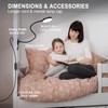 LiFMIRA Desk Lamp, 8W 66 LED Reading Light for Bed,