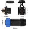 Trolling Motor Plug Receptacle Set, 12V/24V/ 36V/48V Plug for Trolling