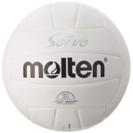Molten Volleyball Soft Serve Lightweight No. 4 Ball, White EV4W