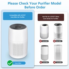 2 Pack Core Mini Pet Care Replacement Filter for LEVOIT Core Mini-P Air Purifier, 3-in-1 Core Mini-RF Pet A11ergy HEPA Filter, Yellow