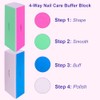 4 Way Nail Buffer Block (4 Pcs), Nail Shine Buffers