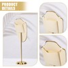 CHGCRAFT Necklace Display Stand Velvet Jewelry Holder with Golden Tone