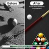 Pool Table Felt,8.53'/ 9' Billiard Cloth with 6 Pcs Cloth