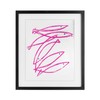 Stupell Industries Minimalist Pink Fish Black Framed Print Under Glass