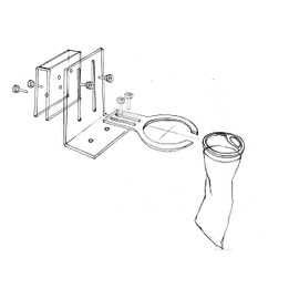 Marine Color Adjustable Mount and Pre Filter Sock Sleeve for Prefilter for Aquarium Tank 7 inch