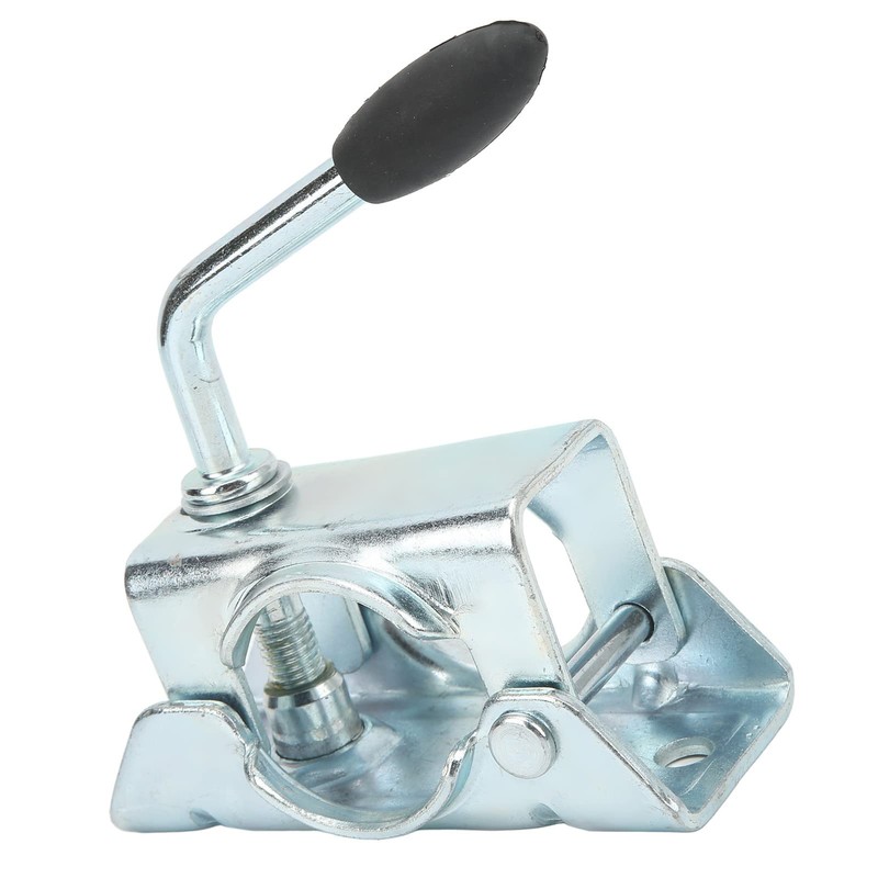 BusoTh 48mm Jockey Wheel Split Clamp, Galvanized Iron Trailer RV