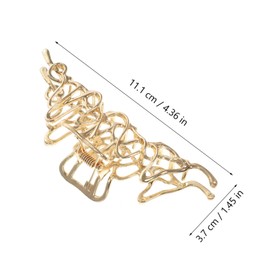 Baluue Fashionable Hairpin Set 2pcs Jaw Hair Clips Non-slip for Styling Elegant for Women