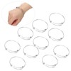 10Pcs Stainless Steel Bangle 1.6mm Adjustable Expandable Coil Bracelet DIY