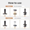 PANALI Magnetic Door Stopper,New Update Hidden Retractable Powerful Magnetic Door