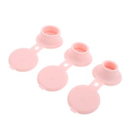 NOLITOY 3Pcs Inverted Flip Top Bottle Caps Leak Dispensing Lids for Shampoo and Lotion Multi Functional Sealing Caps for Stylish Bathroom Use Easy Dispensing Unique Color