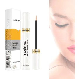 Lanbena Serum Para El Crecimiento De Pestañas Más Grueso Color Negro