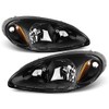 ACANII - For 2001-2005 Chrysler PT Cruiser Black Headlights Headlamps
