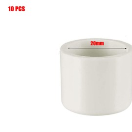 TOP-VIGOR 10cs 20mm PVC Pipe Cap Fitting, Slip Socket External End Caps
