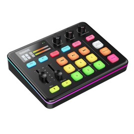 G1 Pro Gaming Audio Mixer: RGB Audio Interface with Bluetooth, XLR/48V Phantom Power, Fader & Mute Controls for Live Streaming, Podcasting, Gaming (PC/Console) - Not for USB Microphones