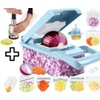 SMART CHACHU 16-in-1 Multi-Function Vegetable Chopper, Dicer, Slicer, Grater &