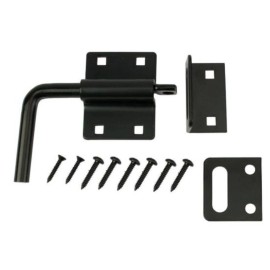 Everbilt 5 in. Black Heavy Duty Gate Slide Bolt Latch
