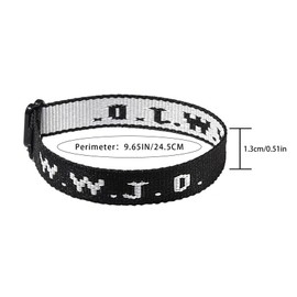 Viskmdi WWJD Bracelets What Would Jesus Do Bracelets Adjustable Letter Religious Woven Wristbands Protection Pray Inspirational Christian Bracelet Colorful Nylon Bracelet for Women Men