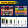 Yeenhoopy Battery Organizer Storage Holder Box Case with Tester, Stores