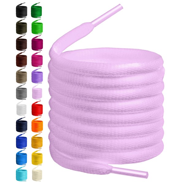 BIRCH's Oval Shoelaces 27 Colors Half Round 1/4" Shoe Laces