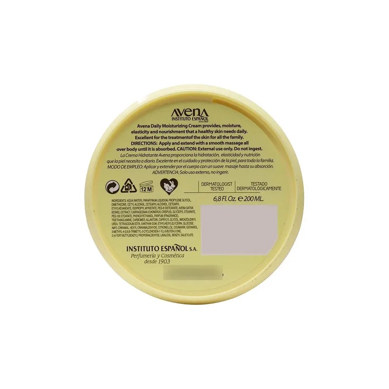 Instituto Español Crema Hidratante Avena 200ml