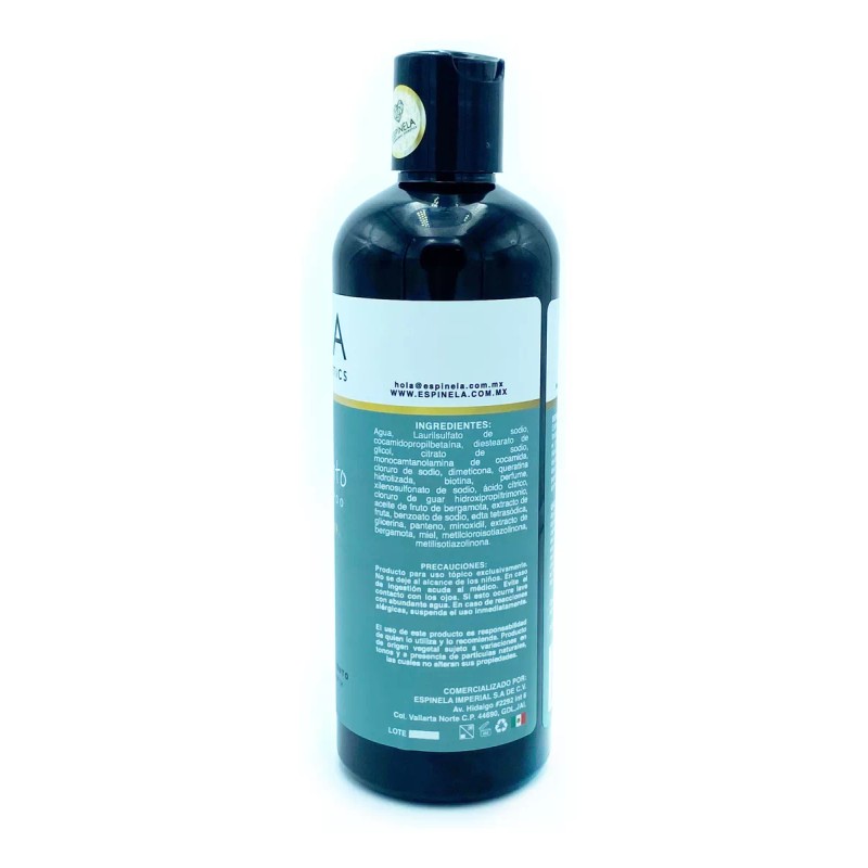 Espinela Shampoo Ultracrecimiento Con Bergamota Espinela