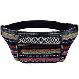 Kayhoma Boho Waist Packs Festival Retro Bum Bags Travel Hiking Hip Fanny Pack, Mix Color