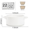 SOUJOY 6 Pack French Onion Soup Bowls, 22Oz Porcelain Serving