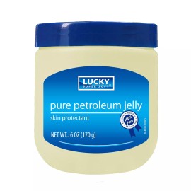 Lucky Pure Petroleum Jelly Skin Protectant By Lucky Super Soft 6 oz (170g)