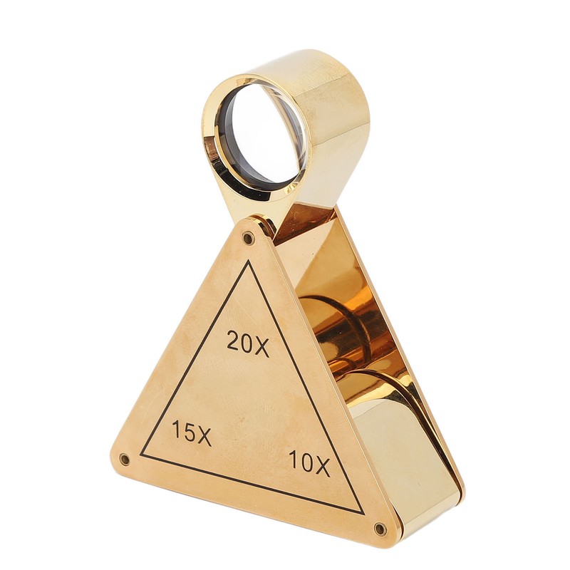 10X 15X 20X Folding Magnifying Glass Portable Pocket Magnifier for